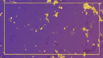 d'oro lusso alto valore su viola tono marmo superiore tavolo sfondo con oro confine foto