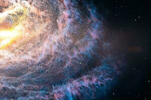 3d rendering, il magnifico spirale nebulosa. il universo sfondo. foto