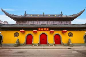 tempio del buddha di giada a shanghai, cina foto
