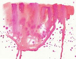 rosa e rosso acquerello gocciolare. astratto aquarelle spazzola ictus e macchia. foto