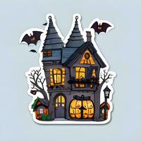 Halloween Casa etichetta ai creare foto