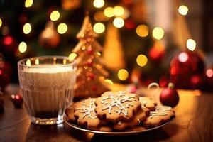 Natale biscotti e cacao, ai generativo foto