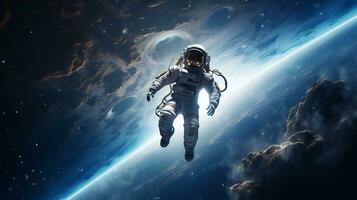 Immagine di un astronauta su spazio foto