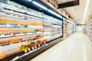 supermercato sfocatura astratta nel centro commerciale e nel negozio foto