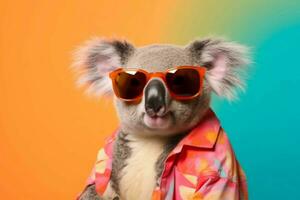 carino colorato koala. creare ai foto