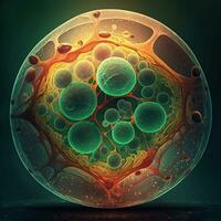 umano cellula, creato con generativo ai foto