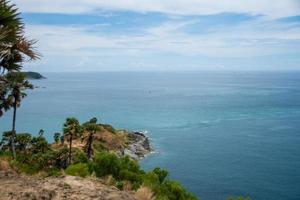 punto di vista del capo di Promthep, phuket, thailandia foto