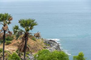 punto di vista del capo di Promthep, phuket, thailandia foto