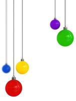 palla di Natale colorata foto