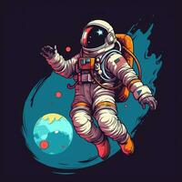 astronauta illustrazione cartone animato arte foto