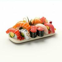 ai generativo alto qualità 3d stile design di Sushi foto