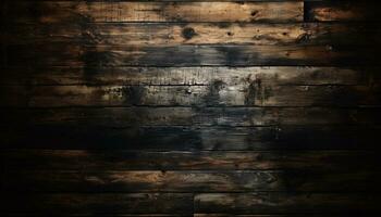 rustico eleganza - vecchio legna struttura dettagli con bruciato tocchi su un' nero strutturato sfondo. generativo ai, foto