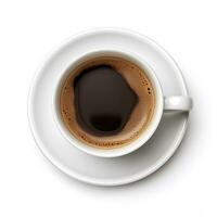 tazza di caffè espresso caffè isolato foto