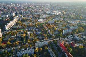 Residenziale edificio nel europeo città, aereo Visualizza. Breslavia, Polonia foto