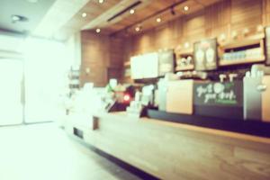 sfocatura astratta e interni sfocati della caffetteria della caffetteria foto