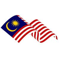 il bandiera di Malaysia. malese bandiera. bendera Malaysia. foto