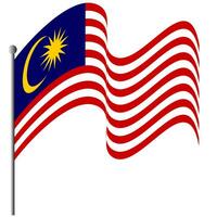 il bandiera di Malaysia. malese bandiera. bendera Malaysia. foto