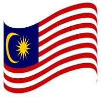 il bandiera di Malaysia. malese bandiera. bendera Malaysia. foto