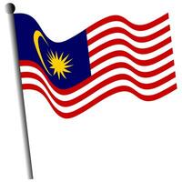 il bandiera di Malaysia. malese bandiera. bendera Malaysia. foto