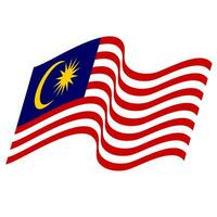 il bandiera di Malaysia. malese bandiera. bendera Malaysia. foto