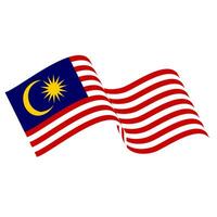 il bandiera di Malaysia. malese bandiera. bendera Malaysia. foto