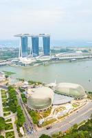 skyline della città di singapore foto