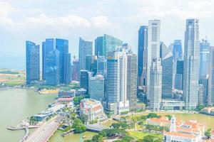 skyline della città di singapore foto
