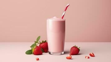 fragola proteina shake foto