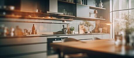 casa design ispirazione a partire dal sfocato cucina Visualizza foto