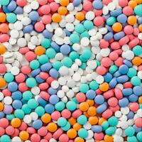 assistenza sanitaria fornitura pila prodotti farmaceutici pillole e farmaco, generativo ai foto