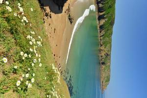 plemont bay jersey regno unito spiaggia naturale in primavera foto