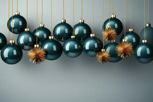 elegante tradizionale Natale decorazione. generativo ai. foto