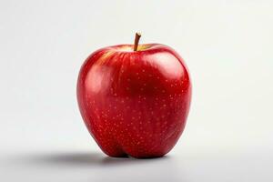 mela, rosso Mela isolato su il sfondo. generativo ai foto