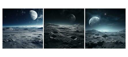 astronomia Luna superficie sfondo foto