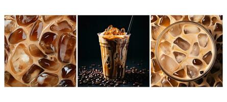bevanda ghiacciato caffè cibo struttura sfondo foto