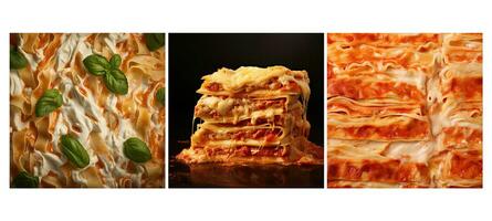 italiano Lasagna cibo struttura sfondo foto