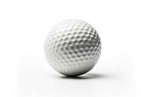 golf palla isolato su bianca sfondo. generativo ai foto