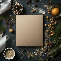 Natale carta modello, creato con generativo ai foto