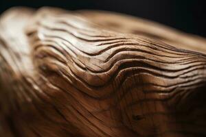 avvicinamento di un' liscio di legno struttura generativo ai foto