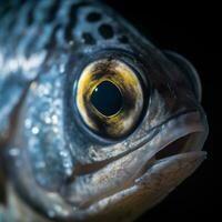 avvicinamento di un oceano pesce generativo ai foto