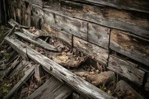 deteriorato di legno tavole sfondo generativo ai foto