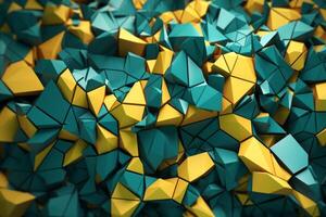 voronoi blocchi modello struttura sfondo generativo ai foto