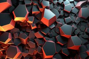 voronoi blocchi modello struttura sfondo generativo ai foto