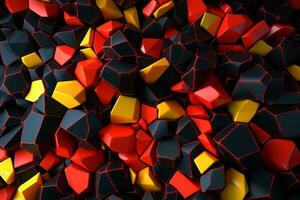 voronoi blocchi modello struttura sfondo generativo ai foto