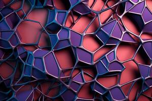 voronoi blocchi modello struttura sfondo generativo ai foto