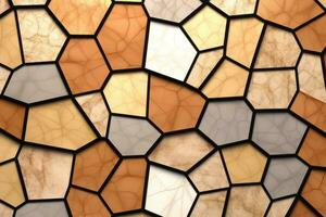 voronoi blocchi modello struttura sfondo generativo ai foto