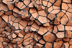 voronoi blocchi modello struttura sfondo generativo ai foto