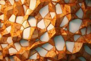 voronoi blocchi modello struttura sfondo generativo ai foto