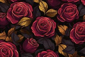 colorato Rose sfondo sfondo grafico illustrazione generativo ai foto