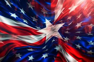 patriottico americano bandiera astratto sfondo generativo ai foto